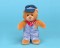 Railroad Engineer Beanie Bear