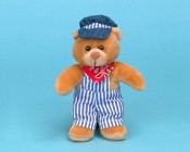 Railroad Engineer Beanie Bear