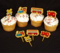 Railroad Theme Cupcake Picks (12 ct)