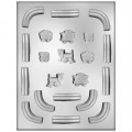 Train & Railroad Track Chocolate Mold