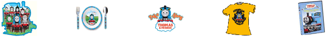 Thomas Games & Puzzles, Engines & Vehicles, Tableware, Clothing & Apparel, Videos & DVDs